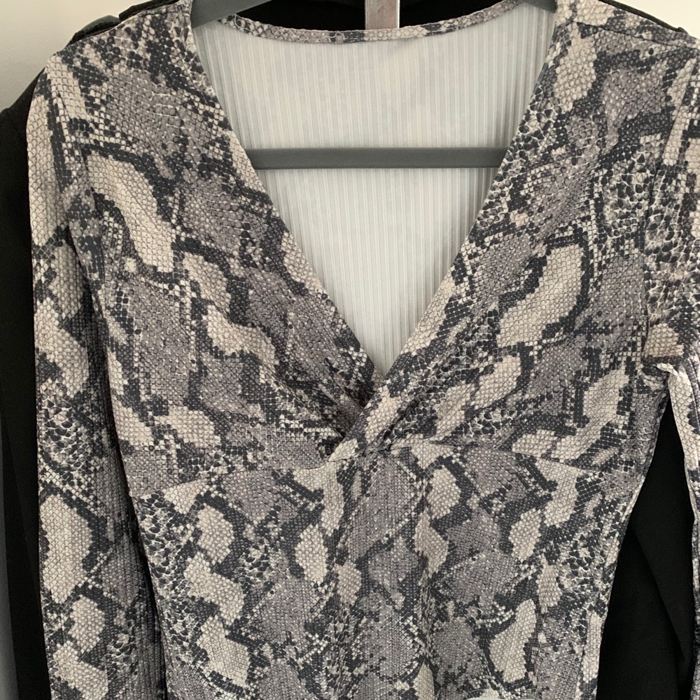 Animal print bodysuit